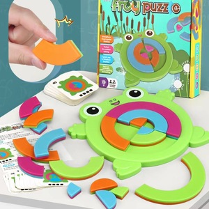 Sfida a forma Froggy <span class=keywords><strong>Puzzle</strong></span> avventura per bambini in età prescolare per padroneggiare le forme di Tangram e le capacità motorie - Product Image 1