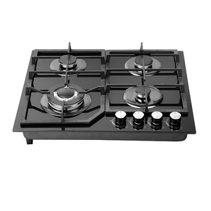 Table de cuisson électrique encastrable en verre trempé de 600 mm avec support de poêle en fonte robuste pour usage domestique - Product Image 1