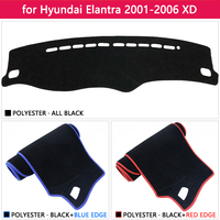 Pour Hyundai Elantra 2001 2002 2003 2004 2005 2006 XD I30 Tapis antidérapant pour tableau de bord, housse de tableau de bord, pare-soleil, protection des accessoires