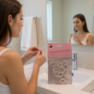 Gomitas Elsticas 12 Pcs Rubber Bands For Hair Styling - Product Image 2