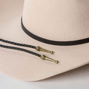 Sombrero Fedora Vaquero Clásico de Fieltro de Lana Pura Australiana Vintage con Logotipo Personalizado al por Mayor, de Ala Ancha, con Cinturón - Product Image 3