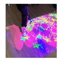 Amusant facile à l'intérieur excitant 3d projecteur interactif 3d jeux de sol pour les enfants