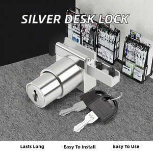 Hiện đại 308H hợp kim bạc Key Khóa bàn tủ văn phòng với nhựa và sắt kẽm đồ nội thất tủ gỗ phần cứng cho khách sạn - Product Image 2