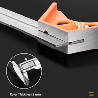 Combinaison de moulage sous pression de 12 pouces, outils de mesure de menuiserie carrés, règle en métal, carré de cadre