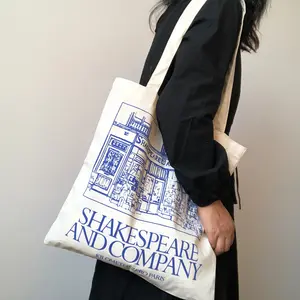 Vrouwen Canvas Schoudertas Shakespeare Print Dames Boodschappentassen Katoenen Doek Stof Kruidenier Handtassen Tote Boeken Tas Voor Meisjes
