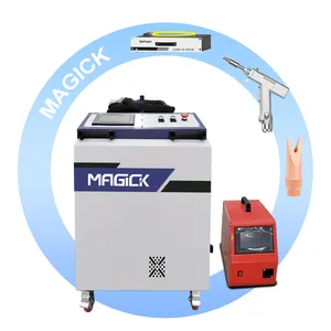 Fornecedor de fábrica máquina de solda a laser portátil com Raycus 1000W 4 em 1 máquina de solda a laser de fibra