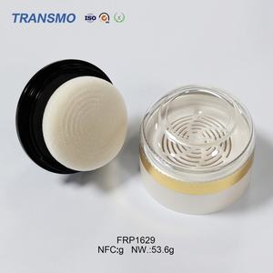 Conteneur de blush en gros, poudre vide, poudre pour la ligne des cheveux, contouring avec une éponge douce, étiquette privée - Product Image 4