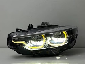 Nuovi Fari Anteriori a LED per <span class=keywords><strong>Serie</strong></span> 4 F32/F36/F82 2013-2019, Stile Laser Esagonale DRL 6000K con Accento Blu, Plug & Play - Product Image 5