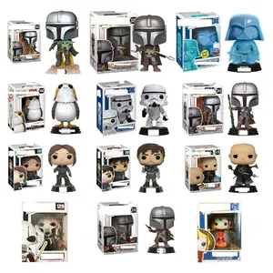 Star Wars movies series kids toy funko pop Jedi knight Yoda Suit Collection pvc Model Toy with funko pop protector Action Figure