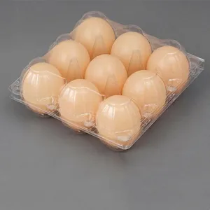 จุดกล่องไข่แบบพกพาที่เรียบง่ายโปร่งใส 15 กล่องบรรจุภัณฑ์ไข่ถาดไข่พลาสติก