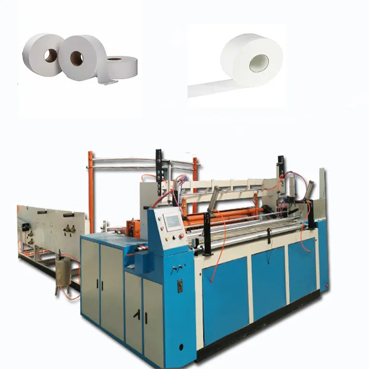 Full Automatic Toilet Roll Processing Equipment Toilet Paper Roll Making Machinery Slitter Rewinder Machine Product