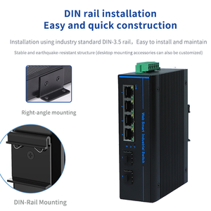 Switch Ethernet industriel intelligent Web 2 SFP+ 4 ports Gigabit, gestion VLAN, PoE - Product Image 6