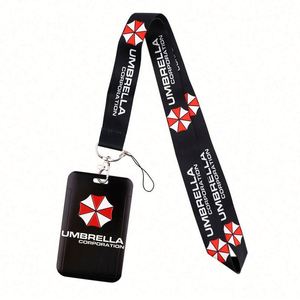Promotional Cheap Custom Water Resistant 0.76MM <b>Polyester</b> PVC <b>Lanyard</b> ID Card Holder Buckle Silk Screen Printing Halloween Use - Product Image 5