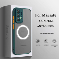 Pour Samsung S24 S23 S22 S21 S20 Ultra Plus FE A54 A34 A24 Note 20 Étui Charge sans fil Magnétique Coque de protection en cuir de luxe PPC16
