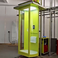 Ascenseur en verre à capsule de couleur personnalisable, conçu pour les petits espaces