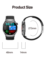 Nuevo Reloj Inteligente Deportivo TK68 con Pantalla AMOLED Redonda, Bomba de Aire, Presión Arterial, ECG, Frecuencia Cardíaca, Análisis de Salud, Detección de Caídas para Hombres
