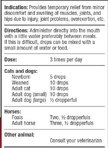 Pet Pain Relief Drops Arnica Medicamentos naturais Ajuda a reduzir a articulação muscular Quadril Dor Dor Rigidez Lesões em animais de estimação - Product Image 5