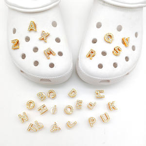 Fashionable <strong>Gold</strong> Alloy DIY Shoe Charms Versatile Shoe Buckle Accessory and Decorative Letter <strong>Necklace</strong> Shoe Decorations - Product Image 2