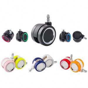 <span class=keywords><strong>Ruedas</strong></span> de calidad para silla, <span class=keywords><strong>ruedas</strong></span> ocultas, Pp rojo, 10 pulgadas <span class=keywords><strong>con</strong></span> freno, <span class=keywords><strong>Mini</strong></span> rueda giratoria pequeña adhesiva retráctil para <span class=keywords><strong>cuna</strong></span> de bebé - Product Image 3