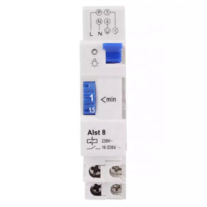 Minuteur de rail DIN ALST8 pour éclairage d'escalier, intervalle 1-20/1-7 minutes, 16A, module unique 18mm - Product Image 3
