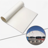 Membrane structurelle en tissu PTFE FH1250, haute résistance, résistante à la déchirure, imperméable, anti-UV, autonettoyante