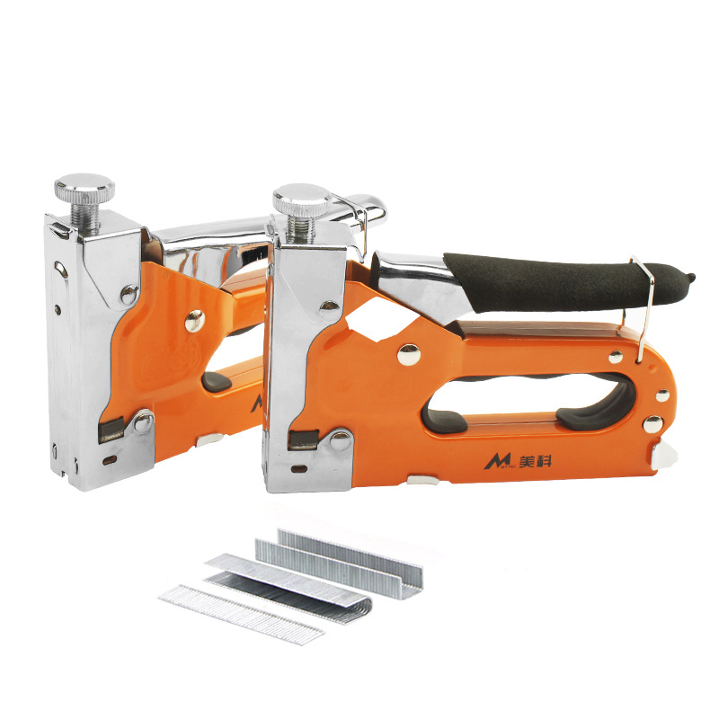 3-в-1 промышленного класса древесины гвоздя ружье степлер подходит для украшения интерьера