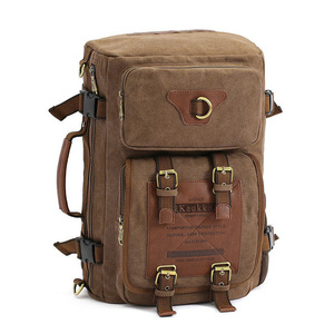 Mochila de lona para deportes al aire libre <span class=keywords><strong>Retro</strong></span> transfronteriza para hombres, bolso de mano multifuncional para estudiantes universitarios, montañismo, moda - Product Image 5