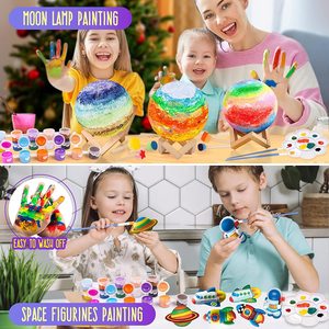 Paint Your Own Moon Lamp Kit Cool DIY 3D Space Moon <b>Night</b> <b>Light</b> Art Supplies and Crafts <b>for</b> <b>Kids</b> - Product Image 2