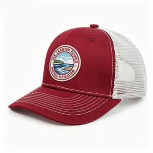 Gorra Trucker de Cuero Personalizada al por Mayor con Logotipo, 5 Paneles, Bordado, Malla, Cuerda, Ajustable, Impermeable, para Golf y Béisbol - Product Image 3