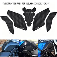 Autocollants de protection de réservoir de moto en caoutchouc 3D sur mesure pour GSX-8R 2023 à 2025