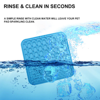 Tapis à lécher pour chien à alimentation lente facile à nettoyer, anti-étouffement, tapis à lécher pour chien, soulagement de l'anxiété, alimentation lente, tapis à lécher pour chiens sans BPA