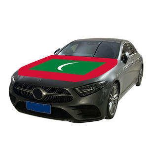 Housse de <span class=keywords><strong>voiture</strong></span> Maldives 120x150cm <span class=keywords><strong>en</strong></span> gros, résistante à l'usure et durable, avec drapeau pour capot moteur - Product Image 3