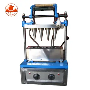 Hot Sale Semi Automatic Waffle Ice Cream Cone Wafer Biscuit Making Machine Make Cone