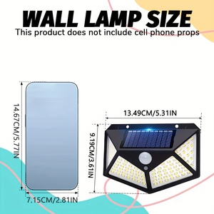 High Quality Outdoor Solar Powered Garden Lamp 100 Led Waterproof <b>Motion</b> <b>Sensor</b> Solar Wall Garden <b>Lights</b> - Product Image 4