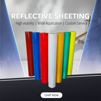 Rollo de Película Reflectante Prismática EGP Imprimible PMMA ASTM D 4956 Tipo II para Plotter de Corte, 7 Años de Duración Nocturna