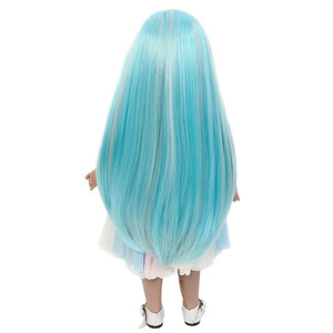 Highlight Long Straight 18inch American Girl Doll Hair Wig Hermosa peluca barata al por mayor American Girl - Product Image 5