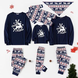 2025热卖家庭服装长袖衬衫和裤子睡衣2件套圣诞节 - Product Image 1