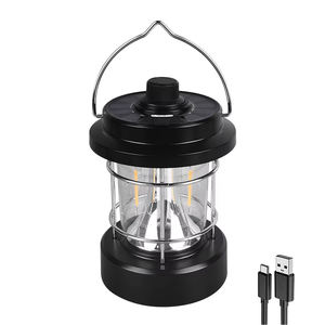 Luz <span class=keywords><strong>LED</strong></span> recargable de emergencia para acampar al aire libre con energía <span class=keywords><strong>solar</strong></span> con función de Banco de energía, linterna portátil para acampar - Product Image 1