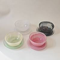 Ensemble de bols en verre poli à effet nuage artificiel dégradé, pour desserts de mariage, salades de fruits, nouilles, vaisselle créative pour la maison