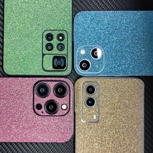 ग्रेड 5 ए फैक्ट्री 15 एचडी स्पष्ट 2.5d ग्लिटर डायमंड बैक कवर स्टिकर फिल्म सुरक्षात्मक मोबाइल फोन कार और जीपीएस की खाल - Product Image 4