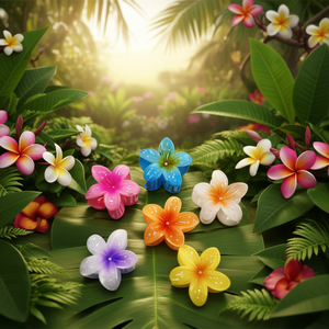 Pince à cheveux Angelina Frangipani Pearl Claw Clip 8 cm pour femmes, accessoires de mode pour cheveux - Product Image 3