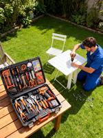 Ensemble d'outils à main 48 pièces de haute qualité, coffret complet d'outils avec étui rigide en acier au carbone OEM, garantie de 1 an