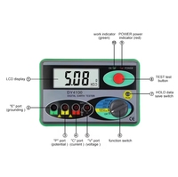 Testeur de résistance au sol DUOYI DY4100 0-2000 Ohm Mégohmmètre Mètre de résistance de surface terrestre avec protection IP55 Précision de 2%