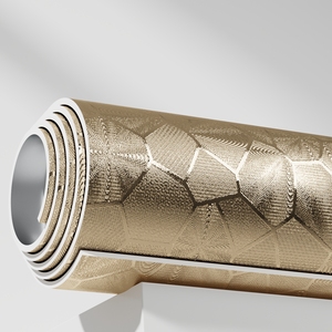 Papier peint géométrique auto-adhésif <span class=keywords><strong>moderne</strong></span> à texture métallique imperméable à l'eau pour la maison <span class=keywords><strong>cuisine</strong></span> salle de bain hôtel décoration murale - Product Image 2
