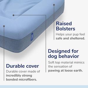 <span class=keywords><strong>Casper</strong></span> Luxus Hunde bett Plüsch Memory Foam Mittelblau Nachhaltig Faltbar Wasch bar Winter Sommer Haustier Käfig Heizung Reisen - Product Image 5