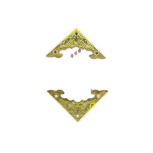 Bat Shaped <b>Corner</b> <b>Protectors</b> 56mm X 40mm Antique Brass Plated For Wooden Box Jewelry Case Decorative Vintage Style - Product Image 5