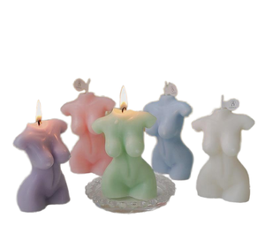 Bougies en forme de corps de femme nue E136 <span class=keywords><strong>Sculpture</strong></span> d'art Statue de torse de femme Aromathérapie Décoration Cadeau Bougie parfumée Nordic INS - Product Image 3