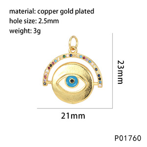 Fornecimento Direto de Fábrica: Amuletos de Concha Mão de Hamsá e Pingentes Coloridos de Zircônia com Estrela e Lua para Criação de Colares Espirituais DIY - Product Image 5