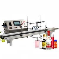 Ligne de remplissage entièrement automatique à 4 têtes pour boissons et produits chimiques, ligne de production de remplissage liquide