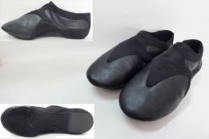 Zapatos de Baile de Jazz Elásticos con Forro de Algodón Sintético y Cuero, Color Bronceado - Product Image 2